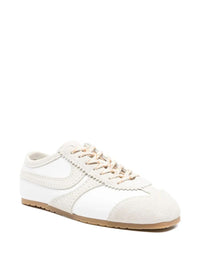 Dries Van Noten Leather Sneakers With Suede Inserts Shoes