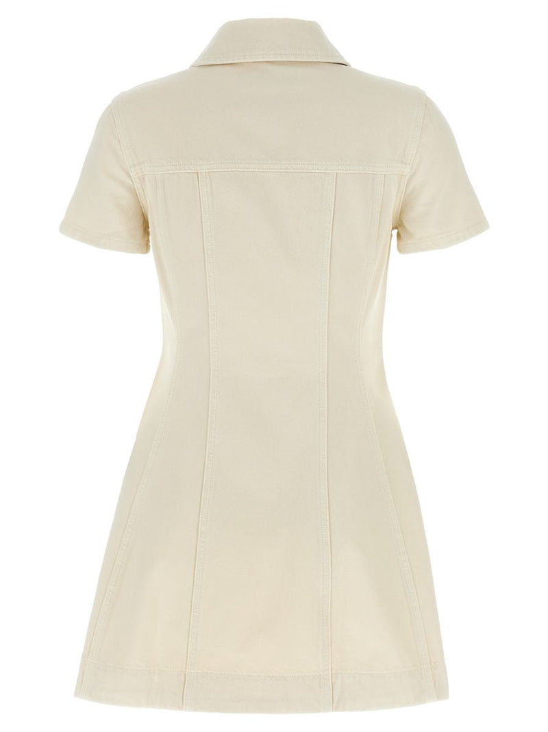 Self-Portrait 'Cream Collared Denim Mini' Dress