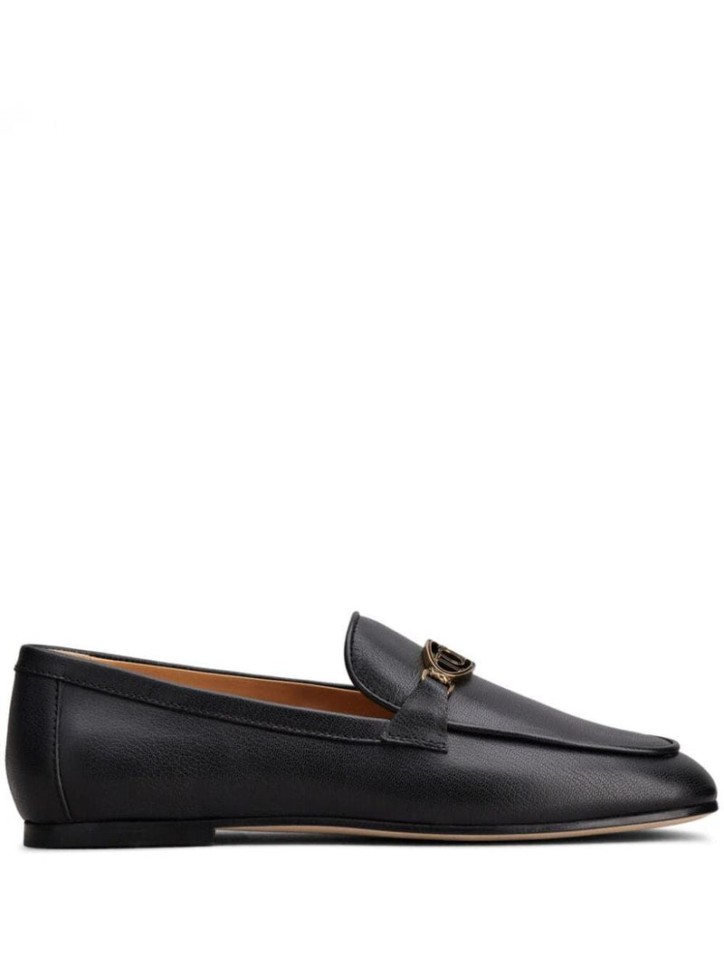Tod'S Oval Logo Leather Loafer Shoes