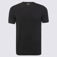 Giorgio Armani Black Cotton T-Shirt