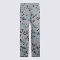 Off-White Multicolor Cotton Denim Jeans