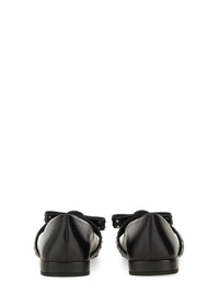 Versace Ballerina "Gianni" Ribbon With Studs