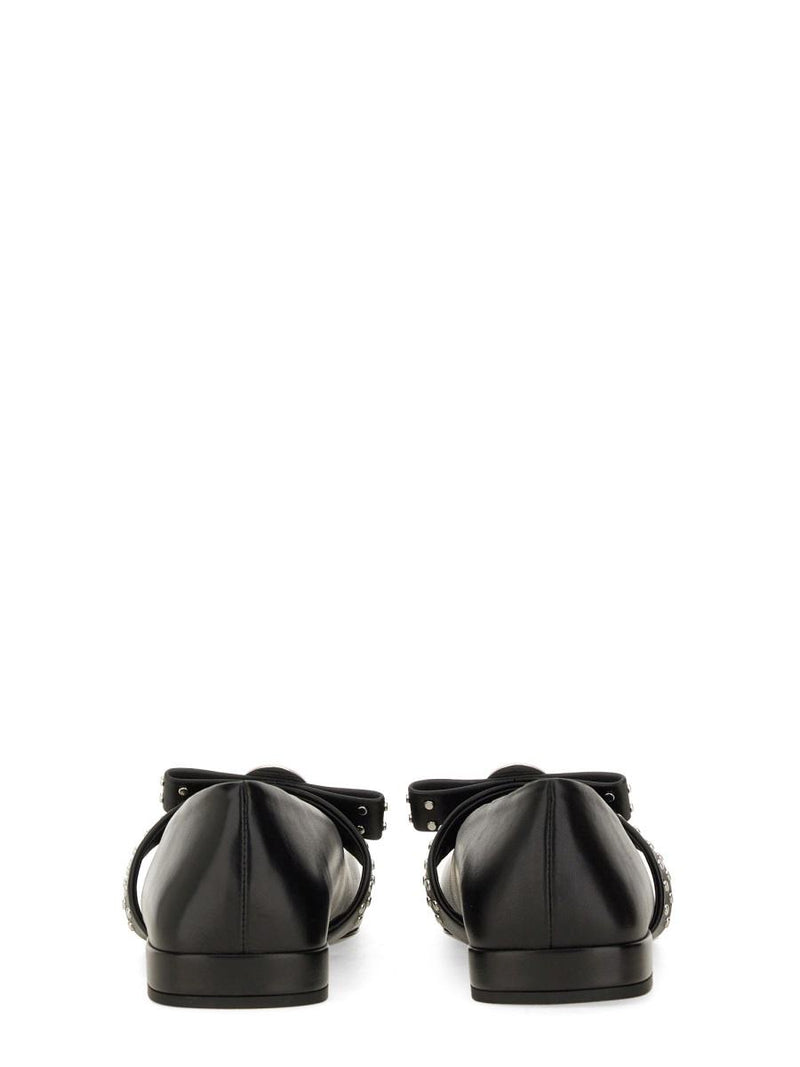Versace Ballerina "Gianni" Ribbon With Studs