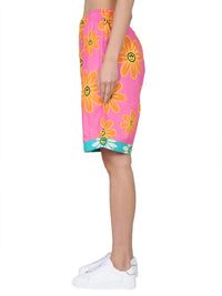 Barrow Sunflower Print Bermuda Shorts Unisex