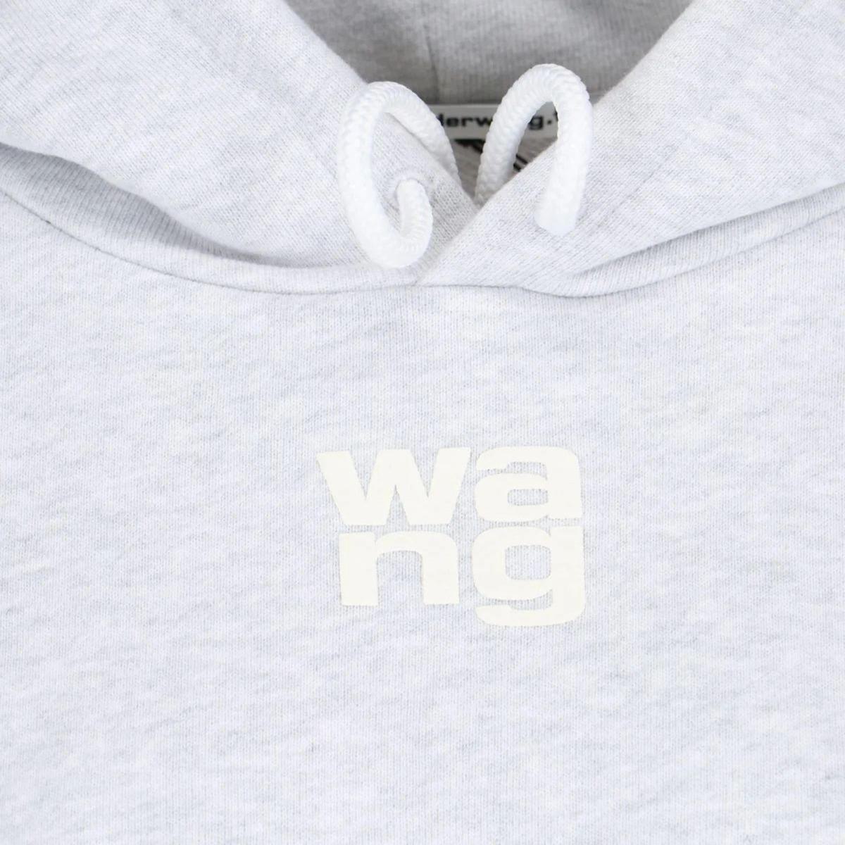 Alexander Wang Essential Terry Hoodie W/Puff Paint Logo