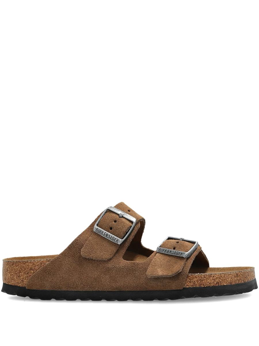 Birkenstock Arizona Sfb Dark Tea, Suede Leather Shoes