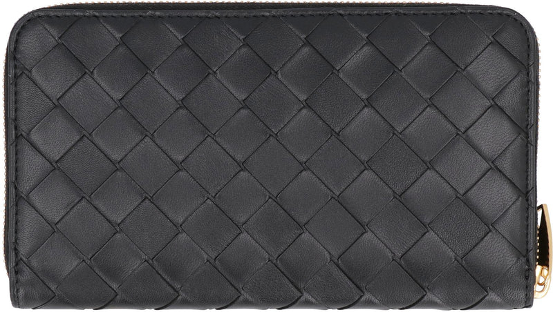 Bottega Veneta Leather Zip-Around Wallet