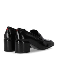 Halmanera Glaze Black Heeled Loafer