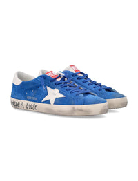 Golden Goose Super-Star Blue Sneakers