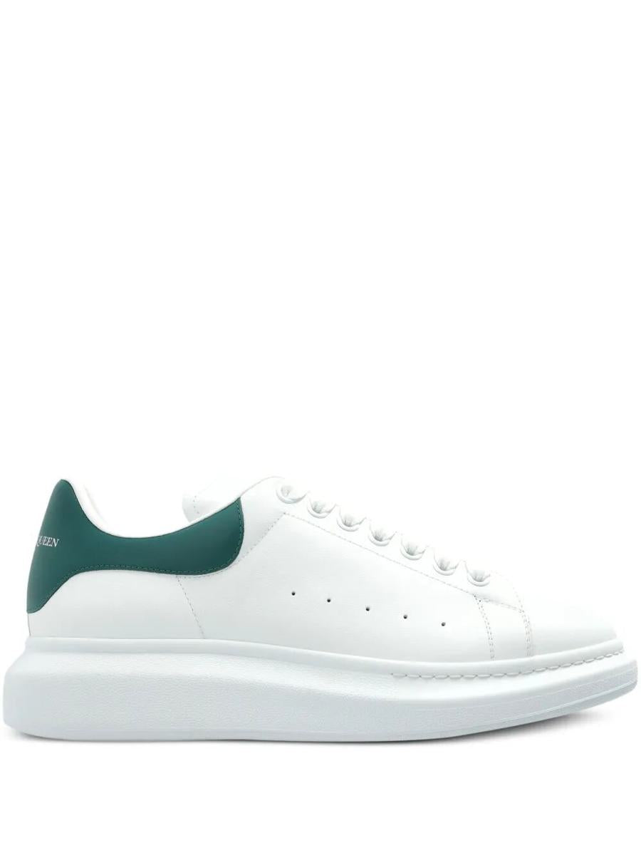 Alexander McQueen Oversized Sneakers In White/Green Shoes