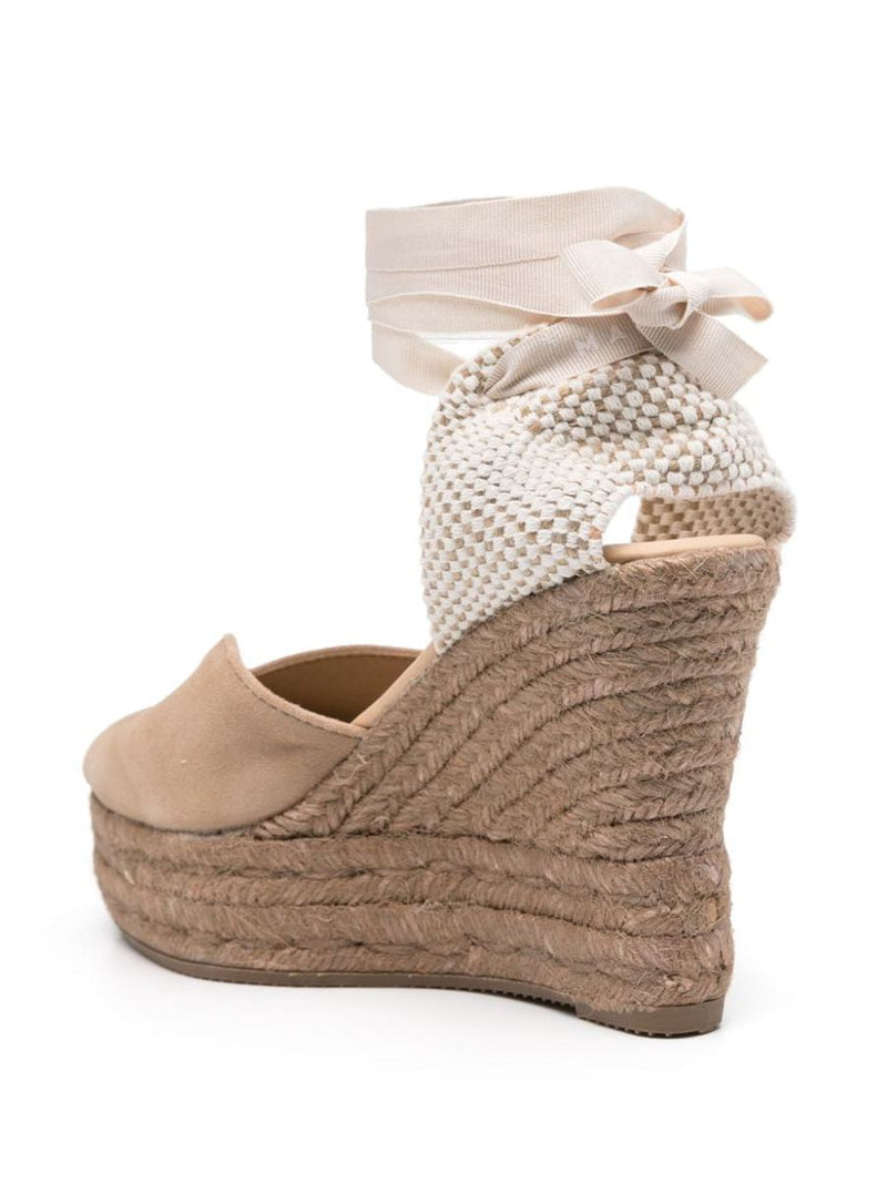 Manebí Hamptons Suede Heart-Shaped Wedge Espadrilles