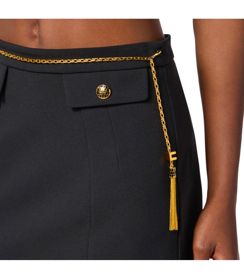 Elisabetta Franchi Black Mini Skirt
