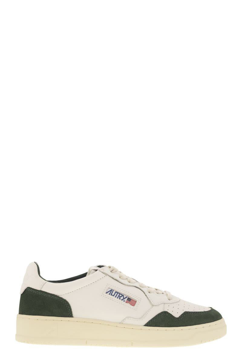 Autry Medalist Low - Leather And Suede Sneakers