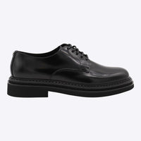 Dolce & Gabbana Black Leather Lace Up Shoes