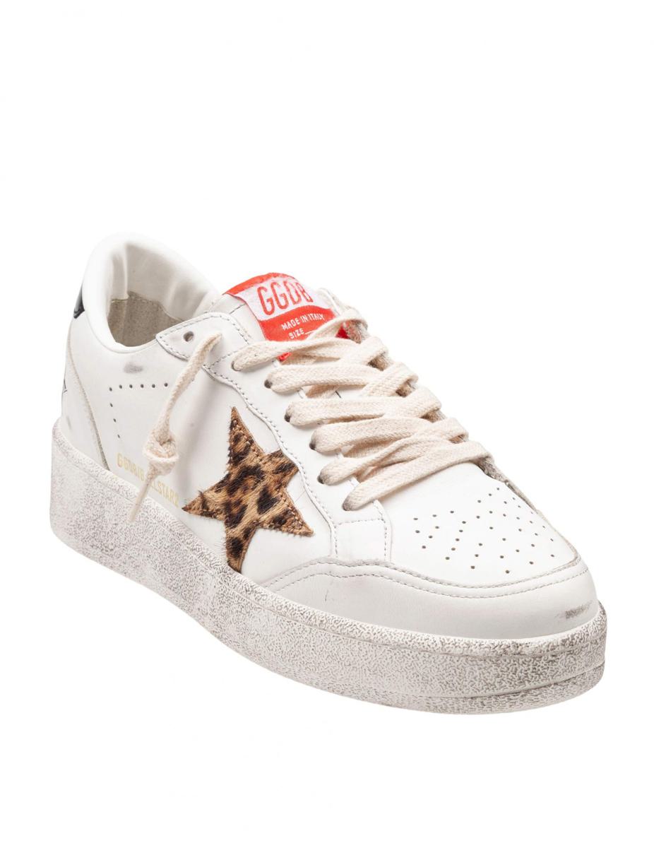 Golden Goose White Leather Sneakers