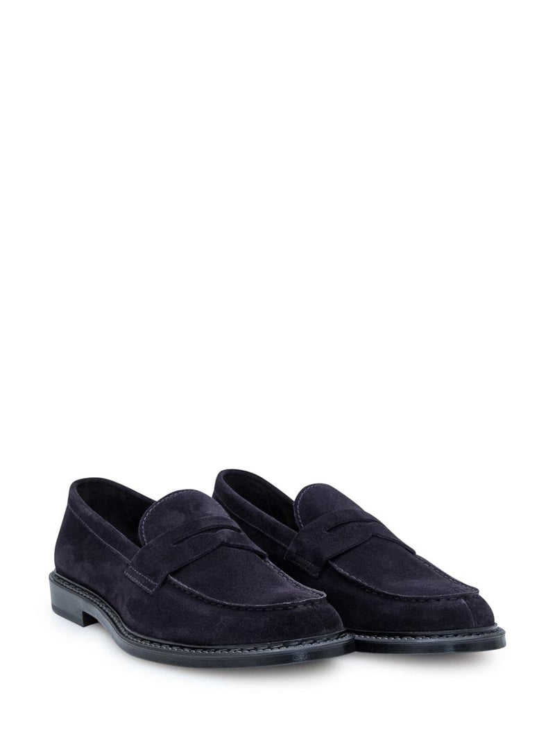 Doucal's Suede Penny Loafers