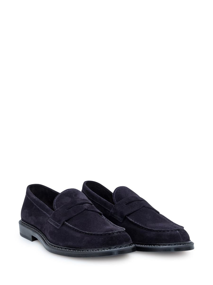 Doucal's Suede Penny Loafers