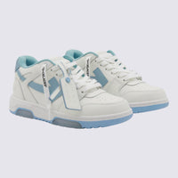 Off-White White And Light Blue Out Of Office Sneakers