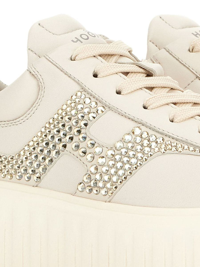 Hogan H-Stripes Leather Sneakers