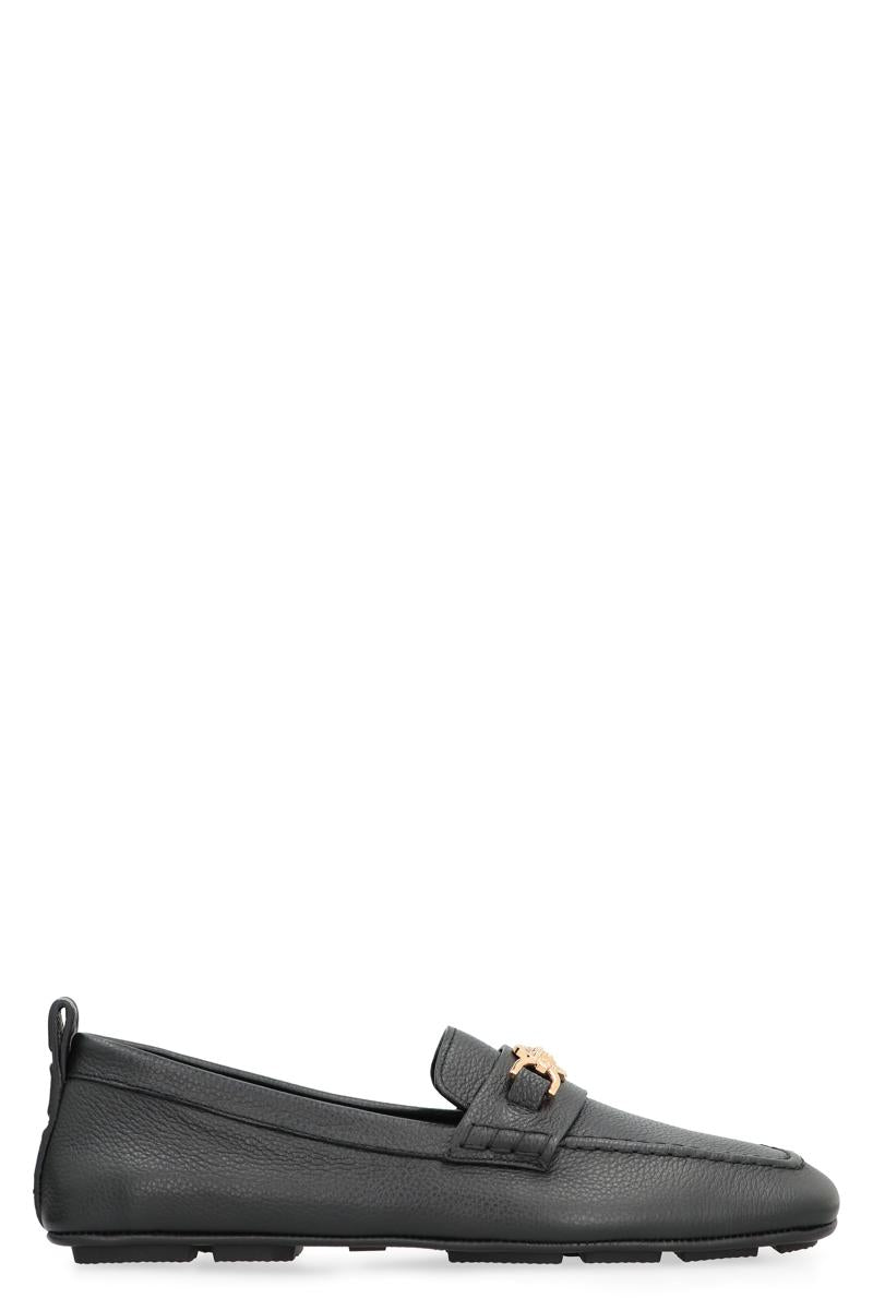 Versace Driver Leather Loafers
