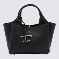 Tod'S Black Leather Tote