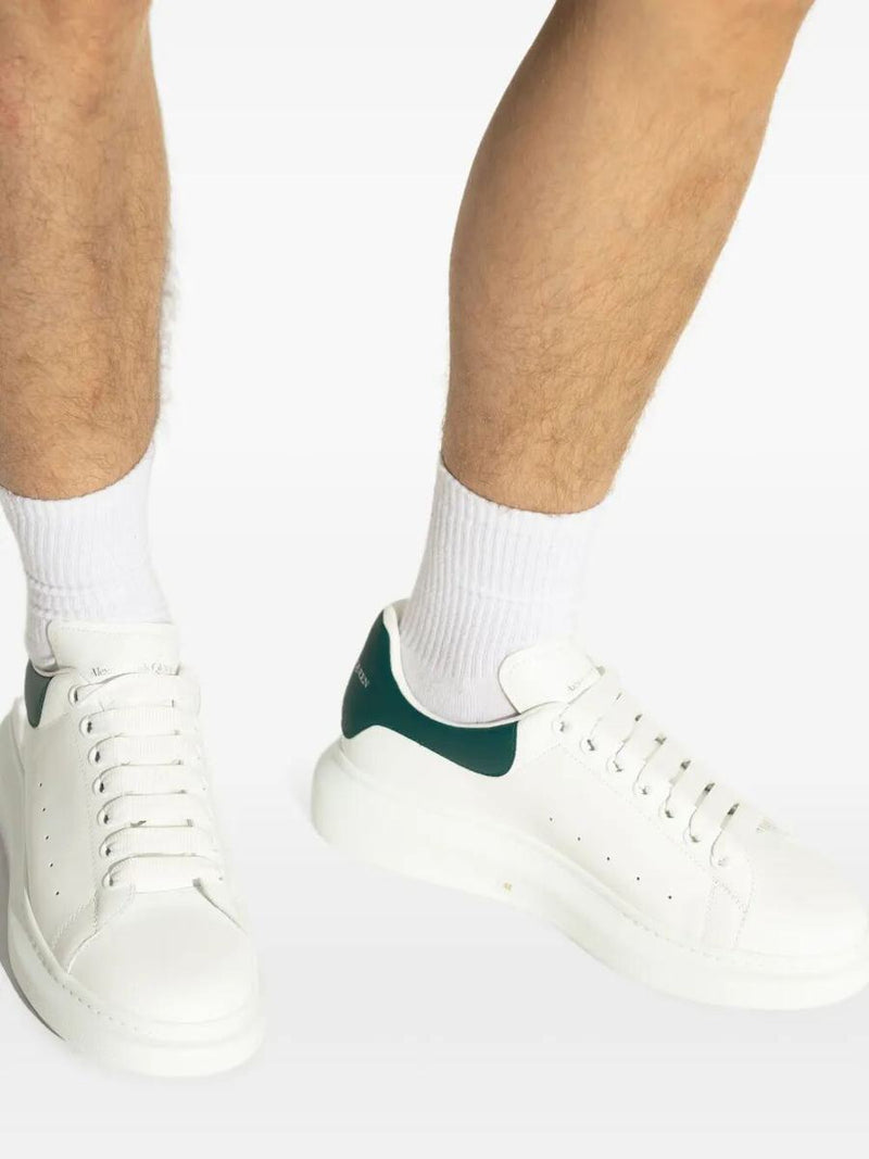 Alexander McQueen Oversized Sneakers In White/Green Shoes