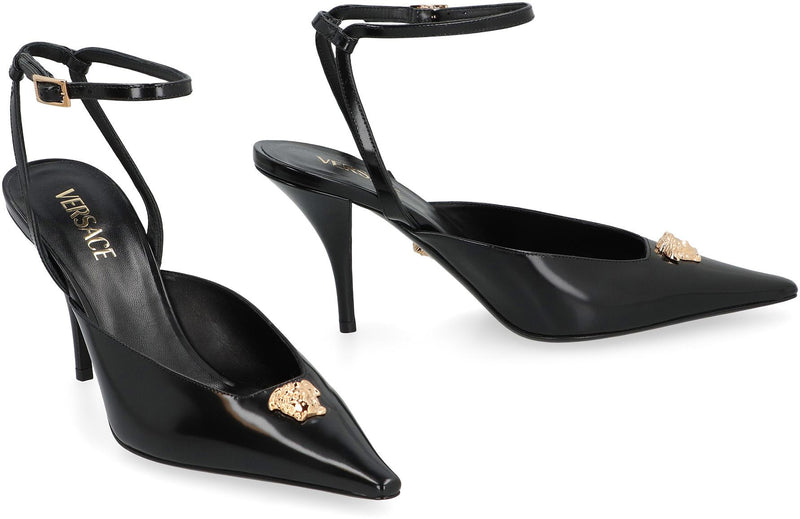 Versace Leather Slingback Pumps