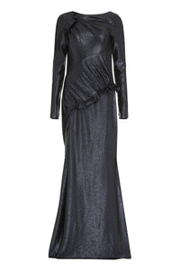 Talbot Runhof Draped Dress