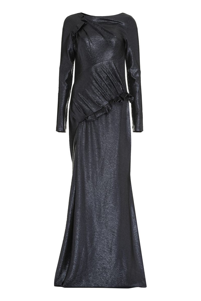 Talbot Runhof Draped Dress