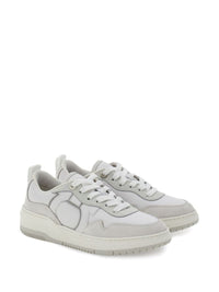 Salvatore Ferragamo Gancini Leather Sneakers