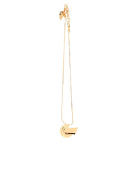 Leda Madera Meryl Mini Brass Necklace