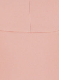 'Morgan' Pink Long Dress With V Neck And Rear Single Slit In Tech Fabric Woman