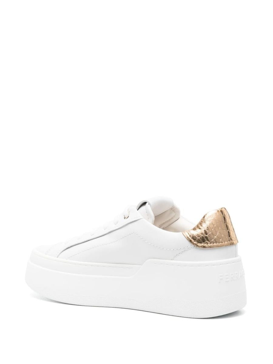 Salvatore Ferragamo Platform Leather Sneakers