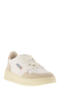 Autry Medalist Low - Leather And Suede Sneakers