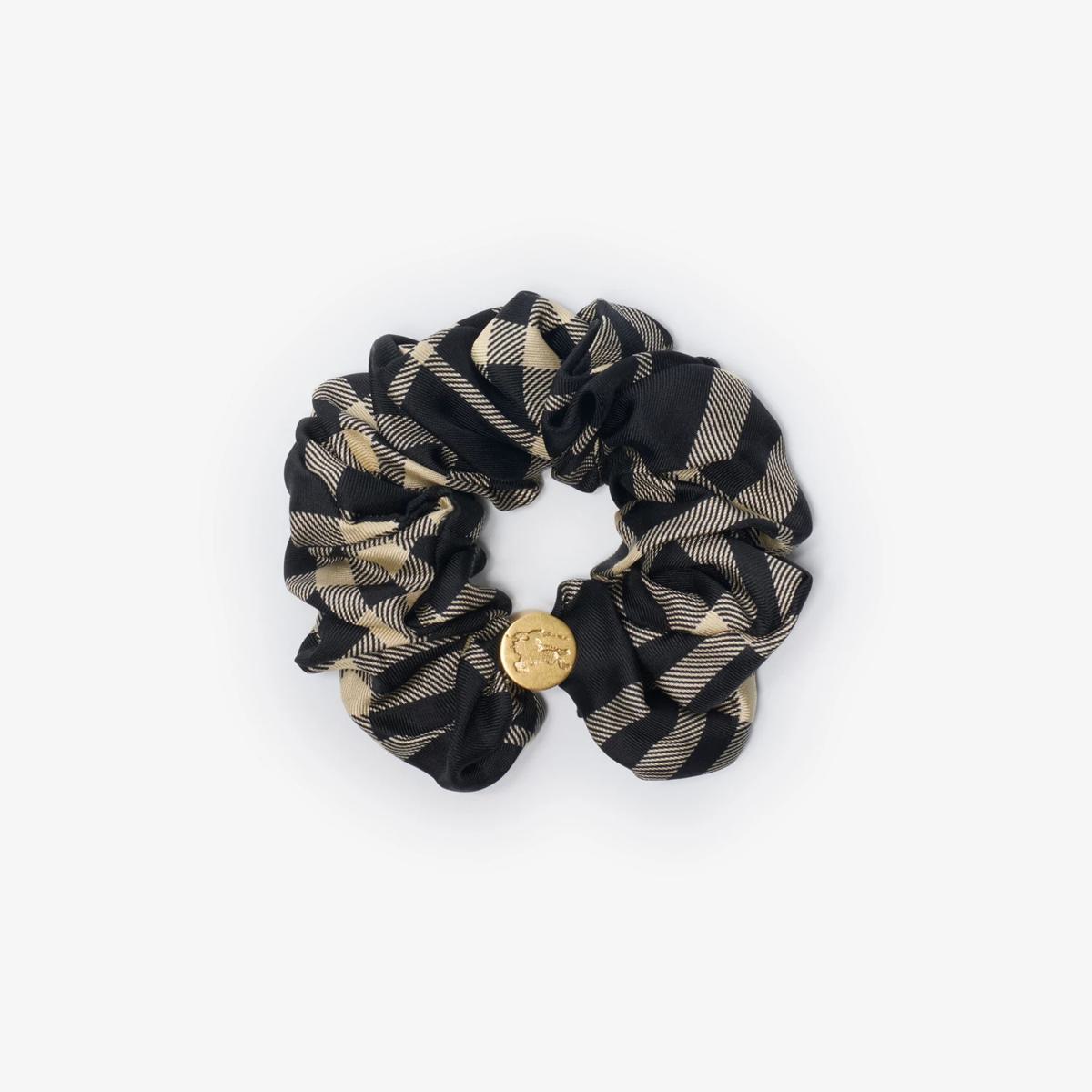 Burberry Silk Scrunchie With Check