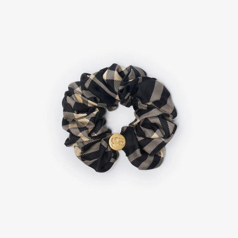 Burberry Silk Scrunchie With Check