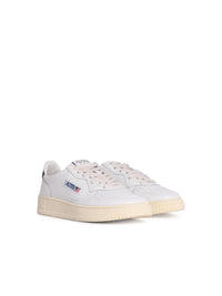 Autry 'Medalist Low' White Leather Sneakers