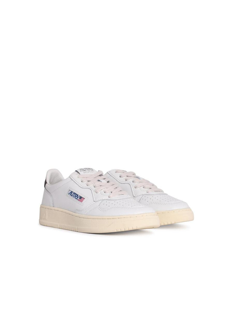 Autry 'Medalist Low' White Leather Sneakers