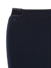 Courrèges 'Loop Rib Knit' Skirt