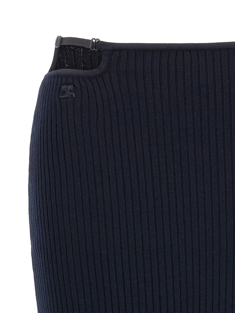Courrèges 'Loop Rib Knit' Skirt