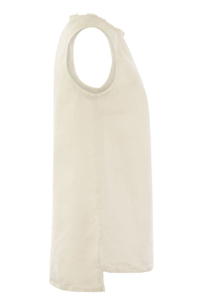 Peserico Sleeveless Linen Top