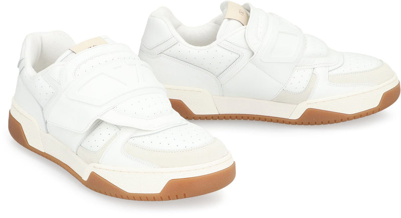Valentino Garavani Joie De Jouer Leather Low-Top Sneakers