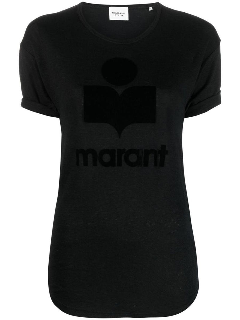 Isabel Marant Étoile Koldi Logo Linen T-Shirt