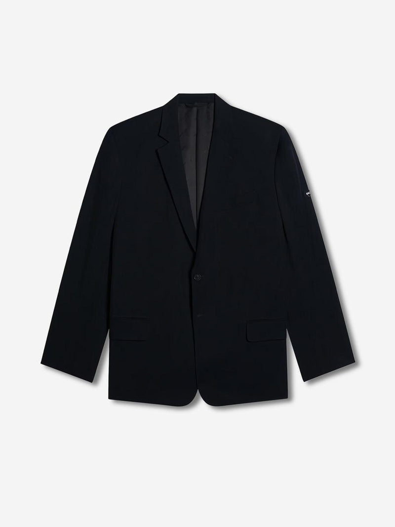 balenciaga blazer straight plain