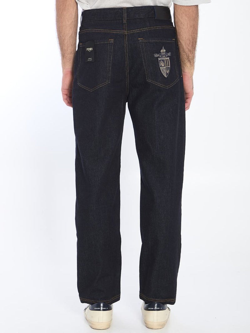 Fendi Crest Jeans