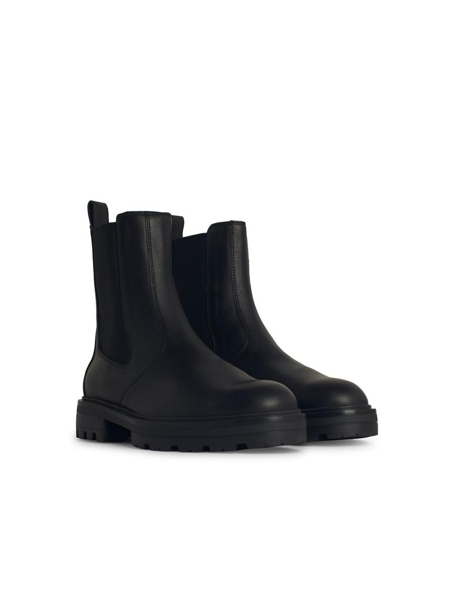 Hogan 'H673' Black Leather Boots