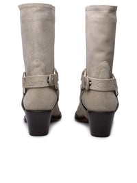 Sonora Beige Suede Ankle Boots