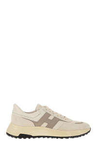 Hogan Hyperlight - Leather And Textile Trainers With Side H