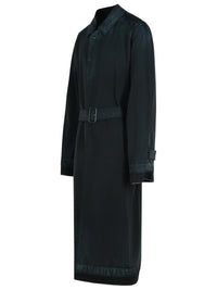 Maison Margiela Black Virgin Wool Trench Coat
