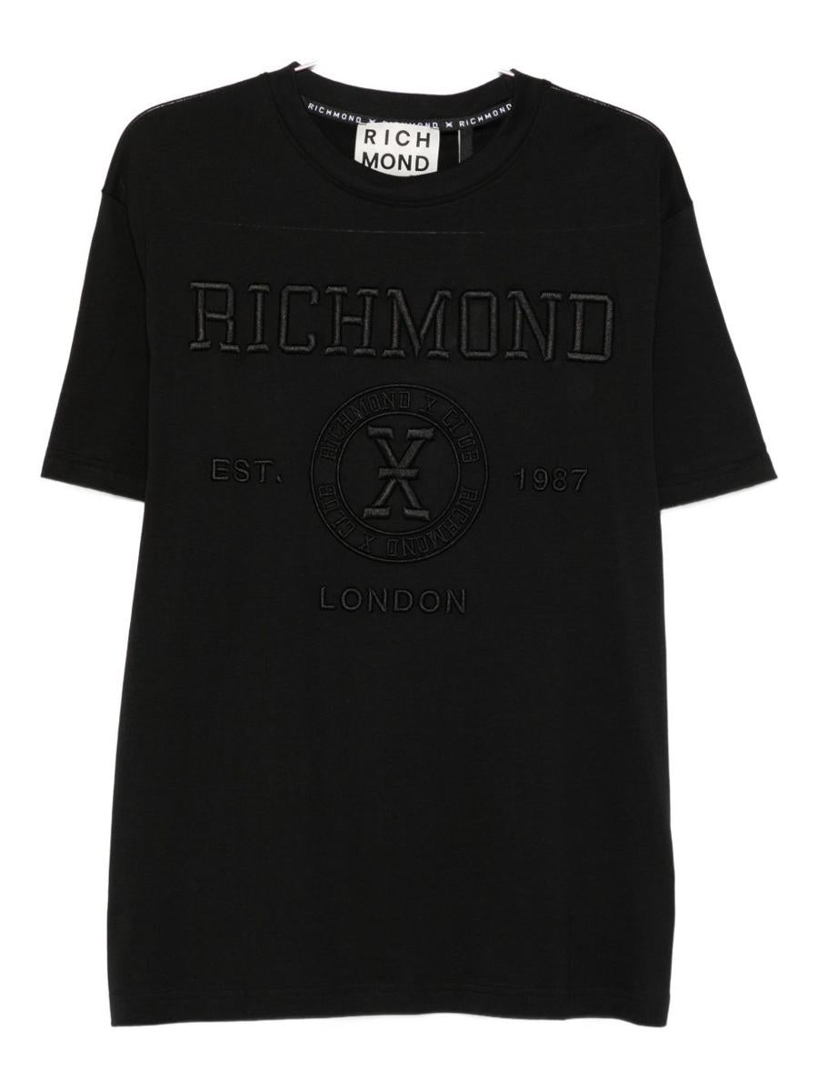 John Richmond Black Crew Neck T-Shirt
